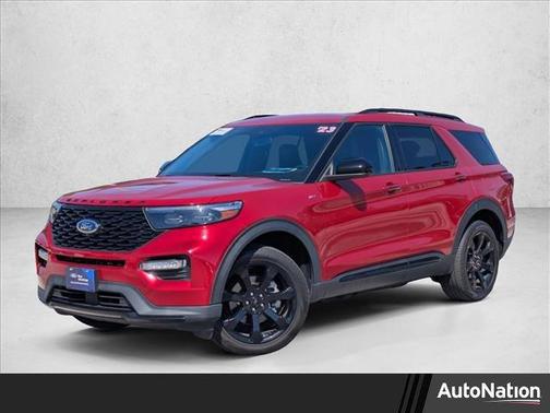 Rapid Red Metallic Tinted Clearcoat 2023 Ford Explorer ST-Line