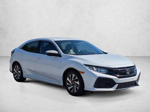 White 2018 Honda Civic LX