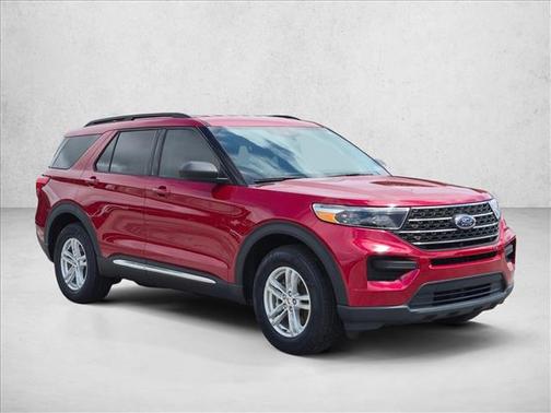 Rapid Red Metallic Tinted Clearcoat 2022 Ford Explorer XLT