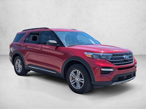 Rapid Red Metallic Tinted Clearcoat 2023 Ford Explorer XLT