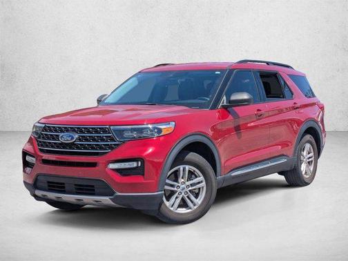 Rapid Red Metallic Tinted Clearcoat 2023 Ford Explorer XLT