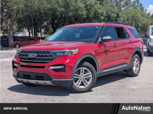 Rapid Red Metallic Tinted Clearcoat 2023 Ford Explorer XLT