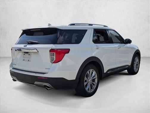 Star White Metallic Tri-Coat 2020 Ford Explorer Limited