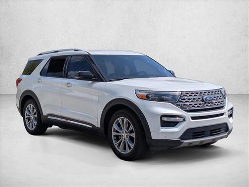 Star White Metallic Tri-Coat 2020 Ford Explorer Limited