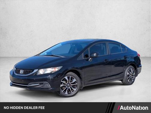 Crystal Black Pearl 2013 Honda Civic EX