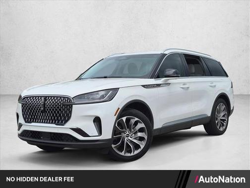 Pristine White Metallic Tri-Coat 2025 Lincoln Aviator Reserve