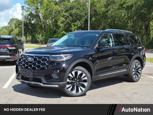 Agate Black Metallic 2026 Ford Explorer Platinum