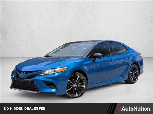 Blue Streak/Midnight Black Metallic 2020 Toyota Camry XSE
