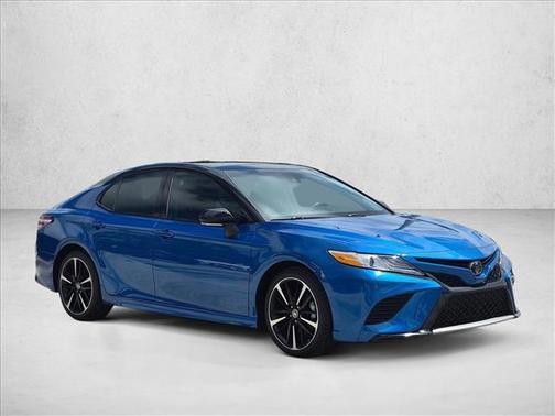 Blue Streak/Midnight Black Metallic 2020 Toyota Camry XSE