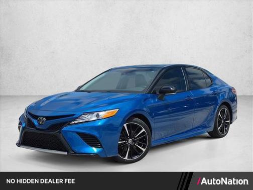 Blue Streak/Midnight Black Metallic 2020 Toyota Camry XSE