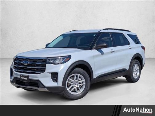 Space White Metallic 2026 Ford Explorer Active