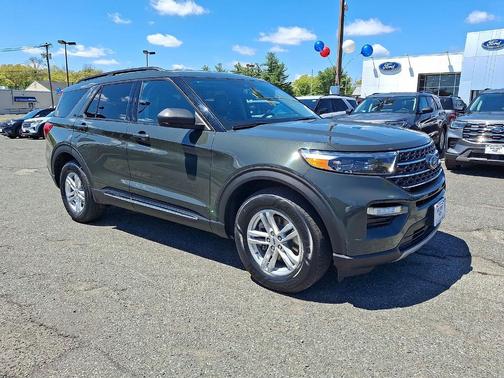 FORGED GREEN METALLIC 2023 Ford Explorer XLT