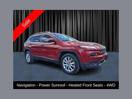 Deep Cherry Red Crystal Pearlcoat 2016 Jeep Cherokee Limited