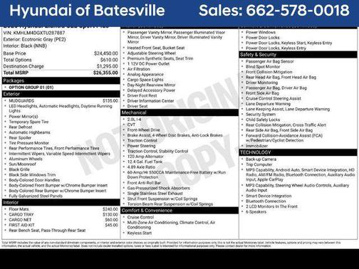 Gray 2026 Hyundai ELANTRA SEL Sport