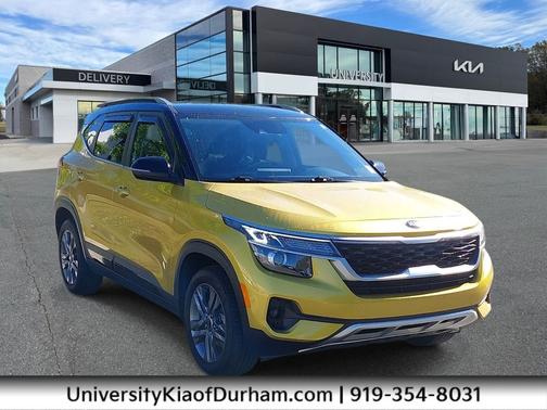 Yellow 2021 Kia Seltos S
