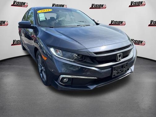 Gray 2021 Honda Civic EX