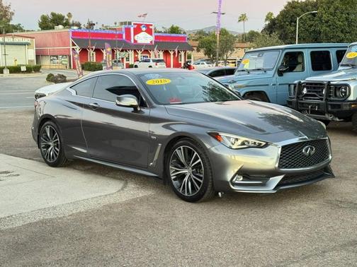 Graphite Shadow 2018 INFINITI Q60 3.0T LUXE