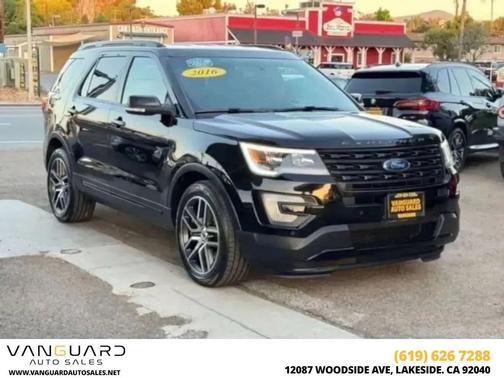 Shadow Black 2016 Ford Explorer Sport