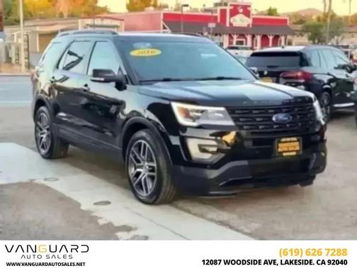 Shadow Black 2016 Ford Explorer Sport