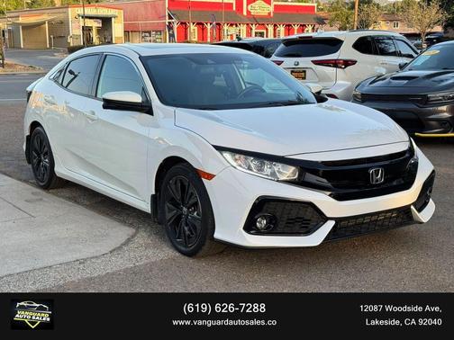 White 2019 Honda Civic EX-L w/Navi