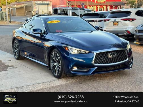Blue 2018 INFINITI Q60 3.0T LUXE