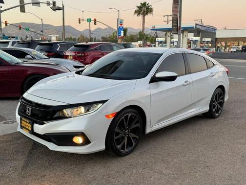Platinum White Pearl 2021 Honda Civic Sport