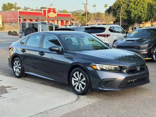 Gray 2024 Honda Civic LX