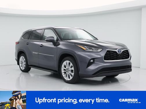 Gray 2022 Toyota Highlander Hybrid Limited