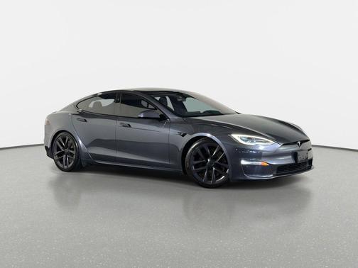 Gray 2021 Tesla Model S Plaid