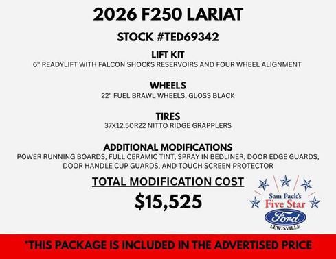 CARBONIZED GRAY 2026 Ford F-250 Lariat