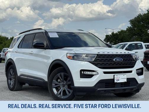 STAR WHITE MET TRI-COAT 2022 Ford Explorer XLT