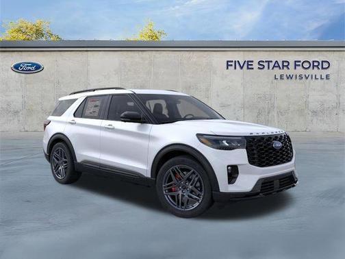 Star White Metallic Tri-Coat 2026 Ford Explorer ST