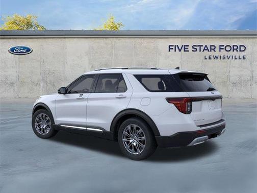 SPACE WHITE METALLIC 2026 Ford Explorer Platinum
