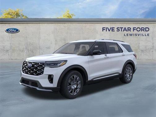 SPACE WHITE METALLIC 2026 Ford Explorer Platinum