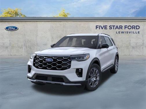 SPACE WHITE METALLIC 2026 Ford Explorer Platinum
