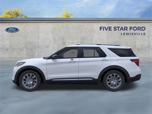 SPACE WHITE METALLIC 2026 Ford Explorer Platinum