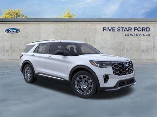 SPACE WHITE METALLIC 2026 Ford Explorer Platinum