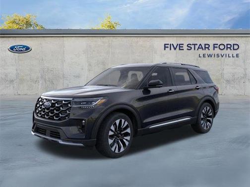 Agate Black Metallic 2026 Ford Explorer Platinum