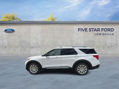 Star White Metallic Tri-Coat 2020 Ford Explorer Limited