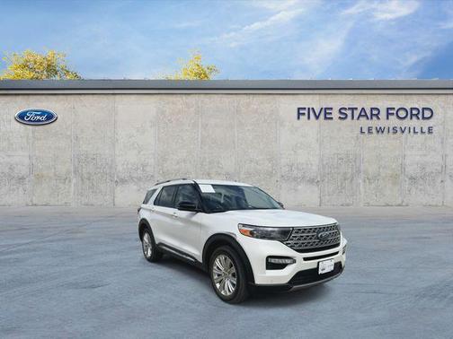 Star White Metallic Tri-Coat 2020 Ford Explorer Limited