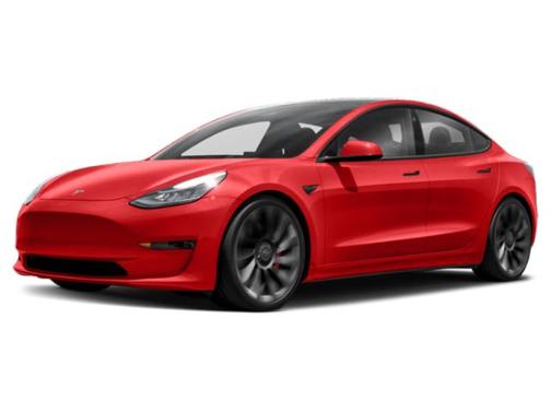 Gray 2022 Tesla Model 3 Performance