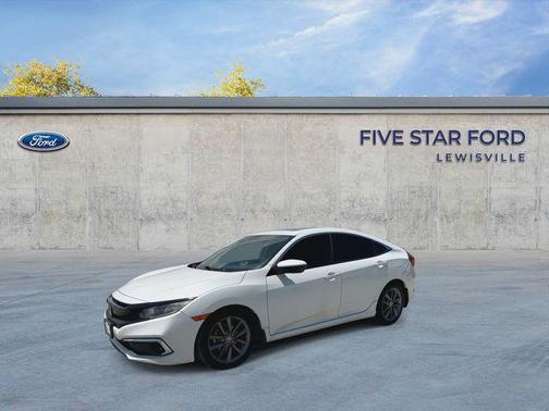Platinum White Pearl 2019 Honda Civic EX