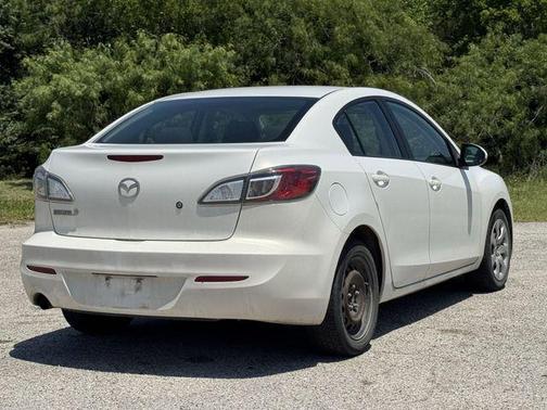 Crystal White Pearl Mica/Black 2013 Mazda Mazda3 i SV