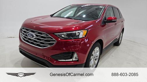Rapid Red Metallic Tinted Clearcoat 2023 Ford Edge Titanium