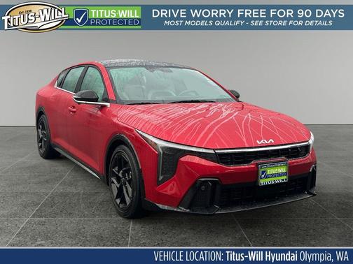 Currant Red 2025 Kia K4 GT-Line Turbo