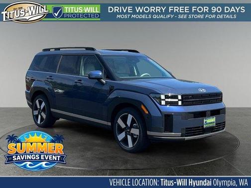Atlantic Blue 2026 Hyundai SANTA FE HEV Limited