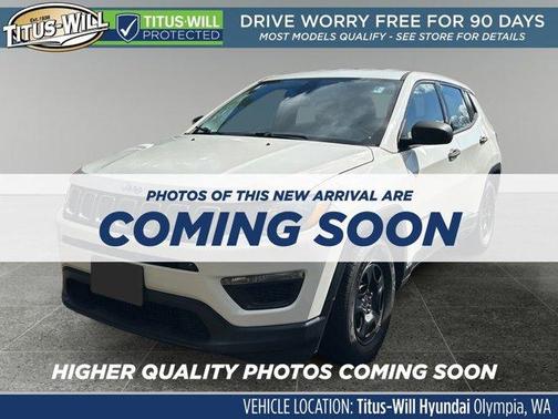 White Clearcoat 2019 Jeep Compass Sport