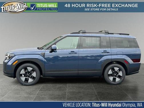 Atlantic Blue 2026 Hyundai SANTA FE HEV SEL