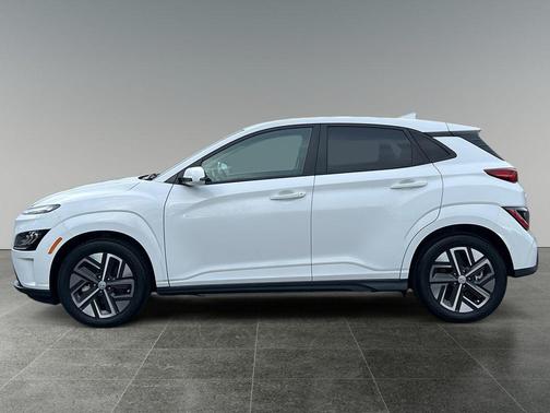 Lunar White 2023 Hyundai KONA EV Limited