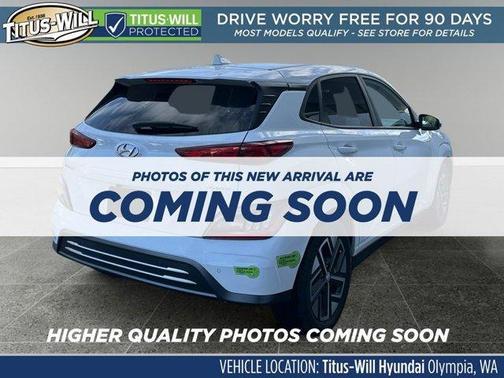 Lunar White 2023 Hyundai KONA EV Limited